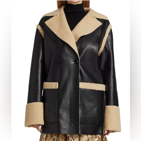 PROENZA SCHOULER WHITE LABELReversible Faux Sherpa Coat